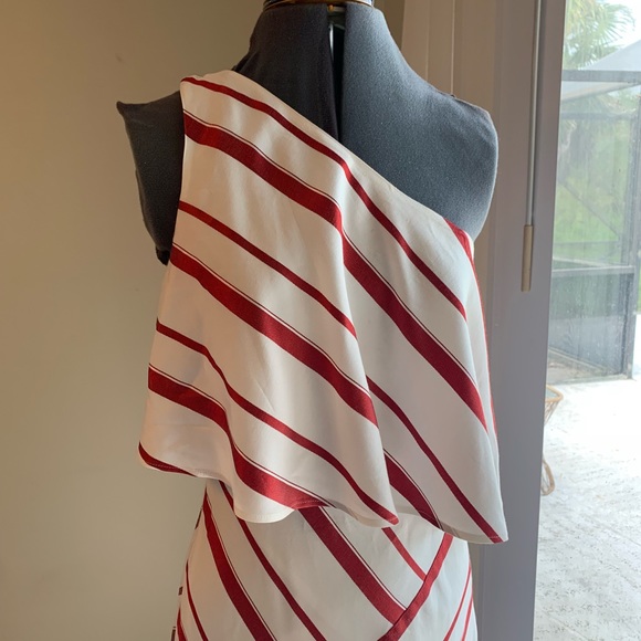 Banana Republic One shoulder Striped dress - Picture 5 of 8